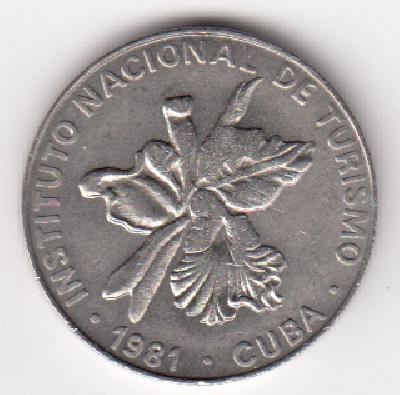 Beschrijving: 25 Centavos  INTUR  FLOWER  PALM